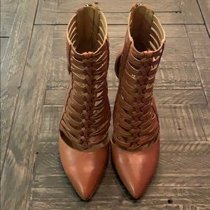 Nine West Caged Booties